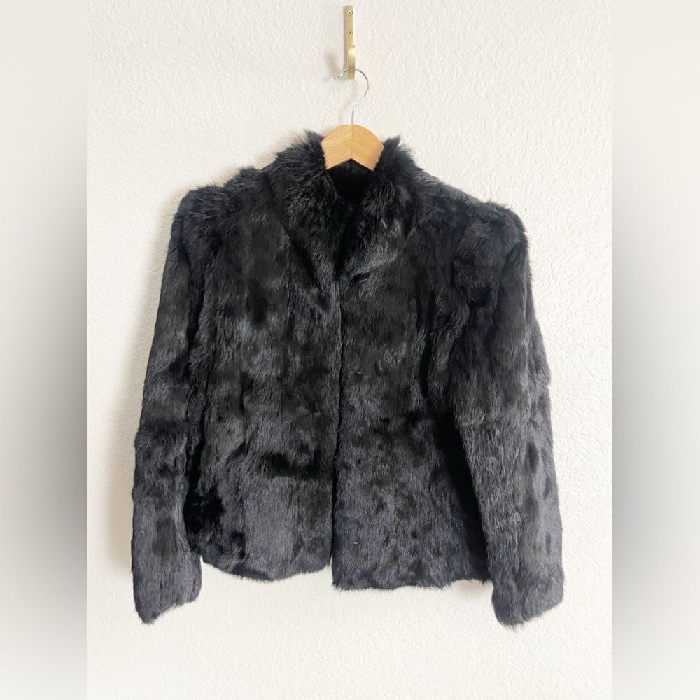 Vintage Black Fur Jacket
